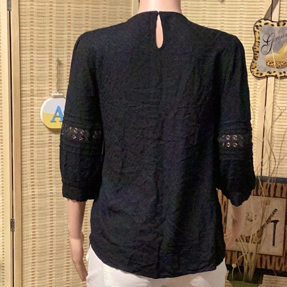 TIME AND TRU. SIZE S/CHL (4-6) BLACK TOP.. 100% Rayon. Lace 100% Polyester - Picture 2 of 16